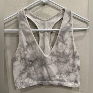 DSG Marble Print Racerback Crop Top